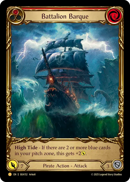 Battalion Barque (Red) - Flesh and Blood TCG - MoxLand