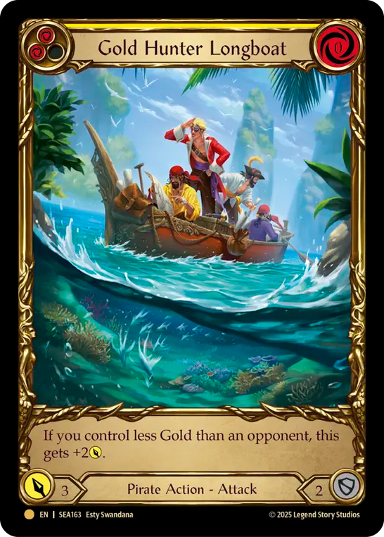 Gold Hunter Longboat (Yellow) - Flesh and Blood TCG - MoxLand
