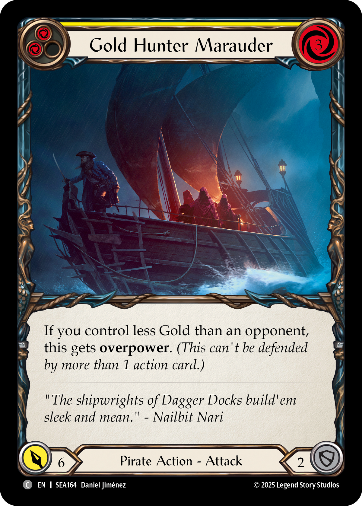 Gold Hunter Marauder (Yellow) - Flesh and Blood TCG - MoxLand