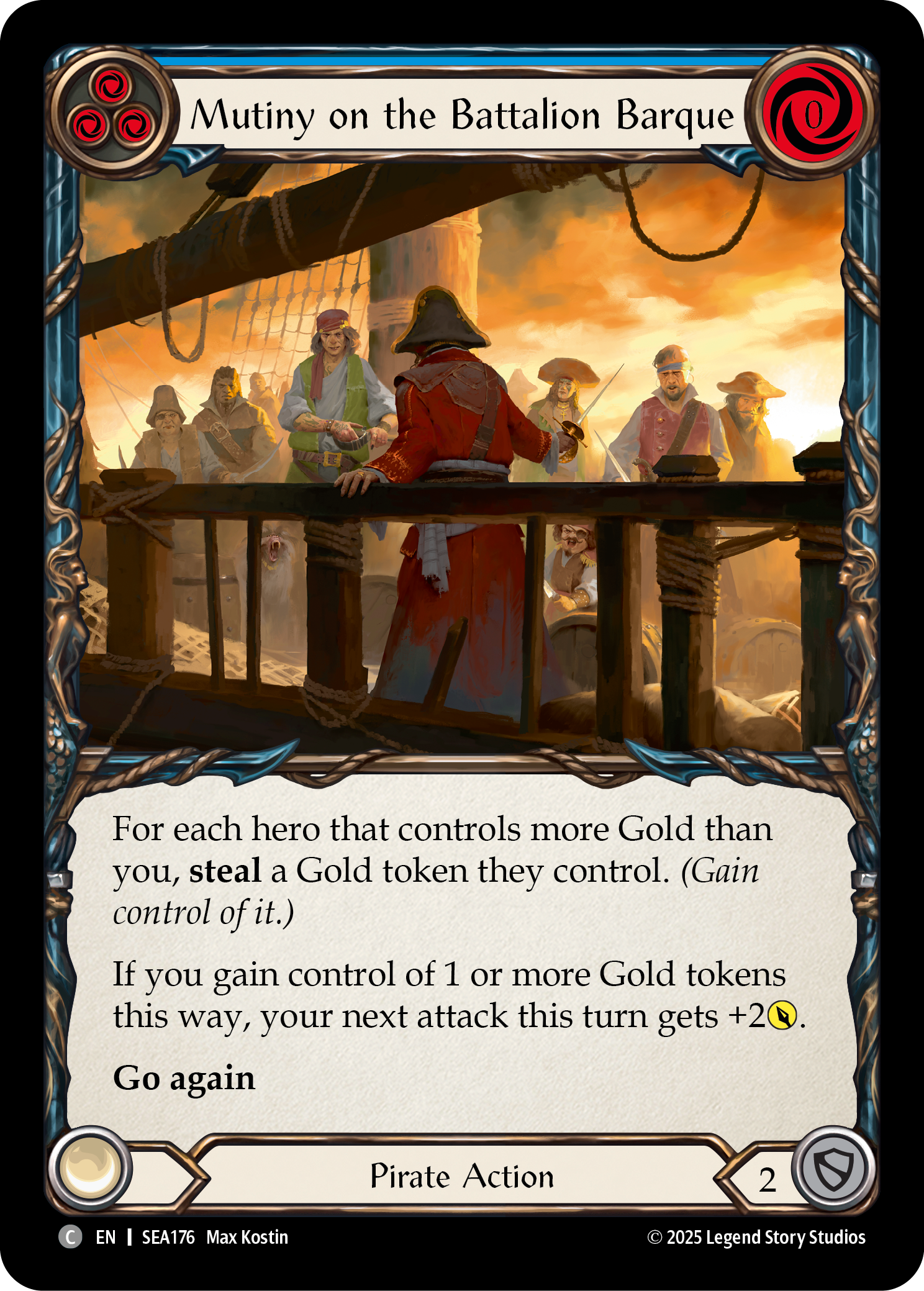 Mutiny on the Battalion Barque (Blue) - Flesh and Blood TCG - MoxLand