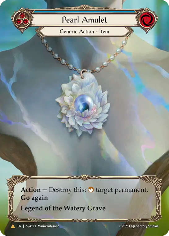 Pearl Amulet (Blue) - Flesh and Blood TCG - MoxLand