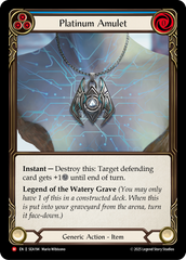Platinum Amulet (Blue) - Flesh and Blood TCG - MoxLand