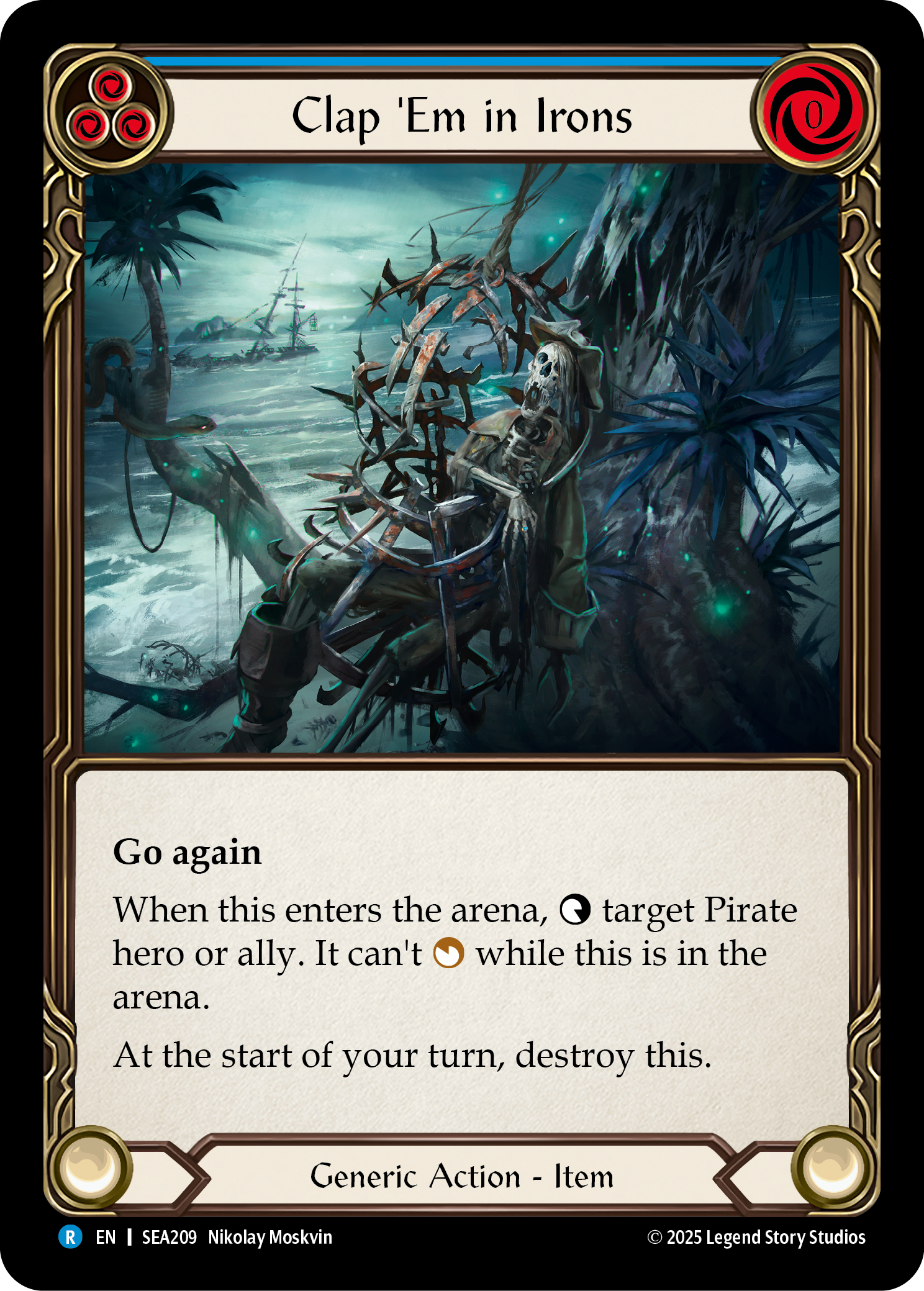 Clap 'Em in Irons (Blue) - Flesh and Blood TCG - MoxLand