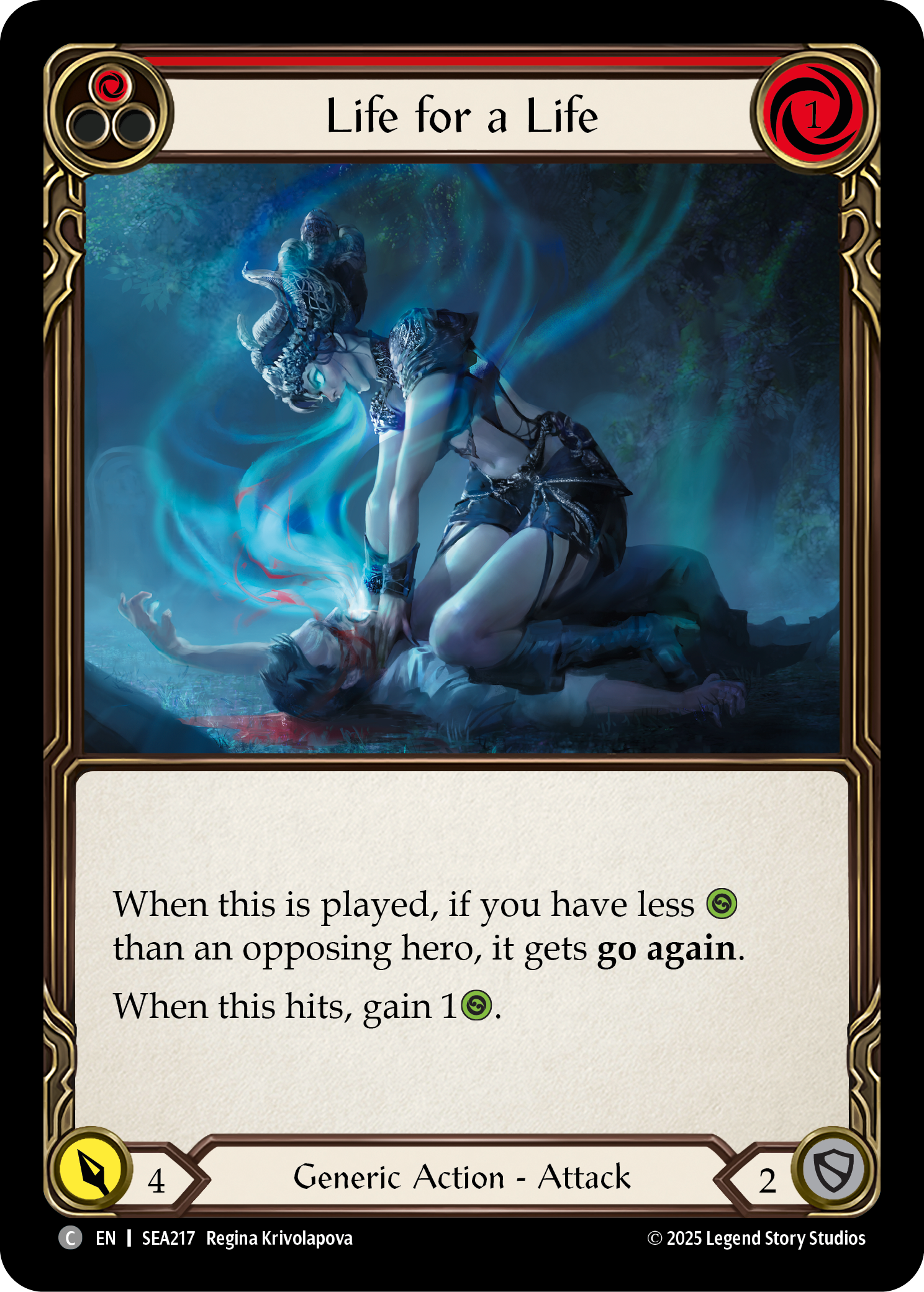 Life for a Life (Red) - Flesh and Blood TCG - MoxLand