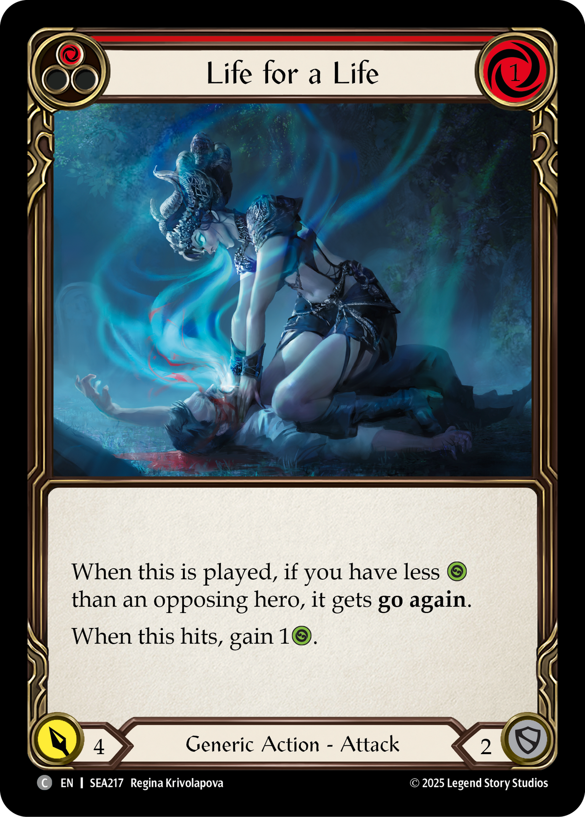 Life for a Life (Red) - Flesh and Blood TCG - MoxLand