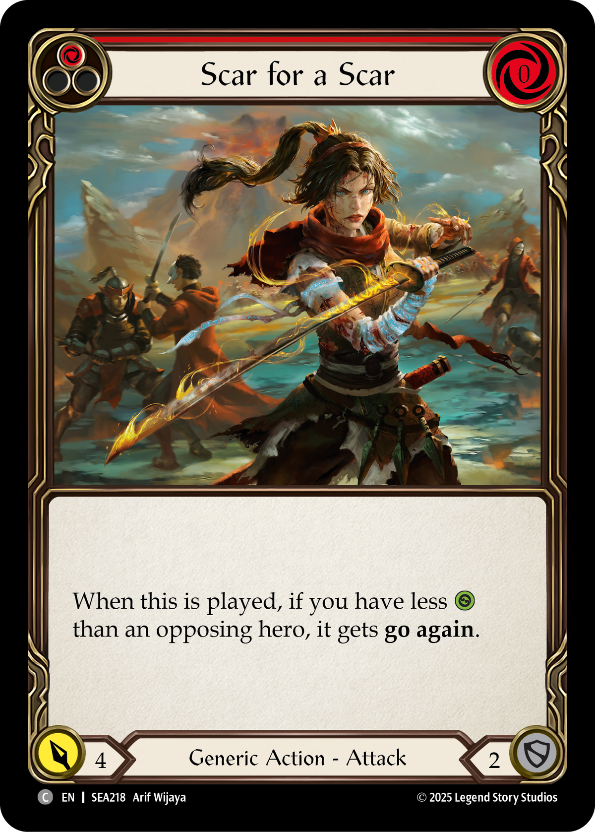 Scar for a Scar (Red) - Flesh and Blood TCG - MoxLand