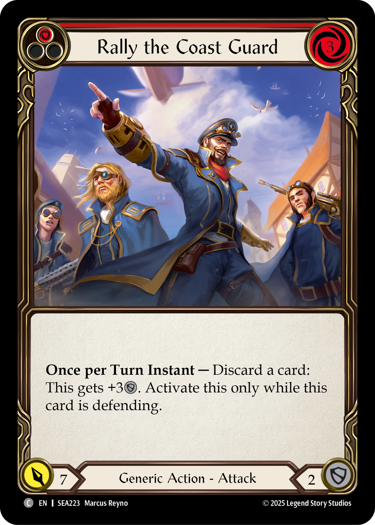Rally the Coast Guard (Red) - Flesh and Blood TCG - MoxLand