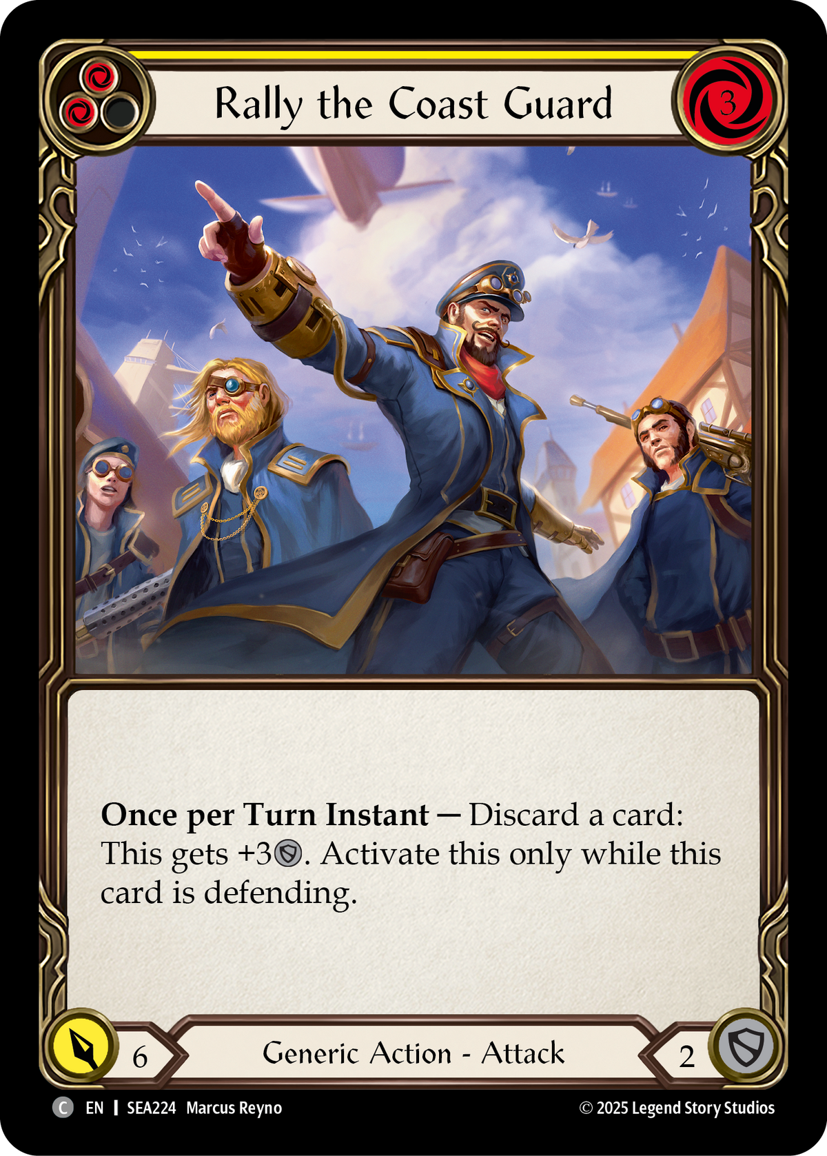 Rally the Coast Guard (Yellow) - Flesh and Blood TCG - MoxLand