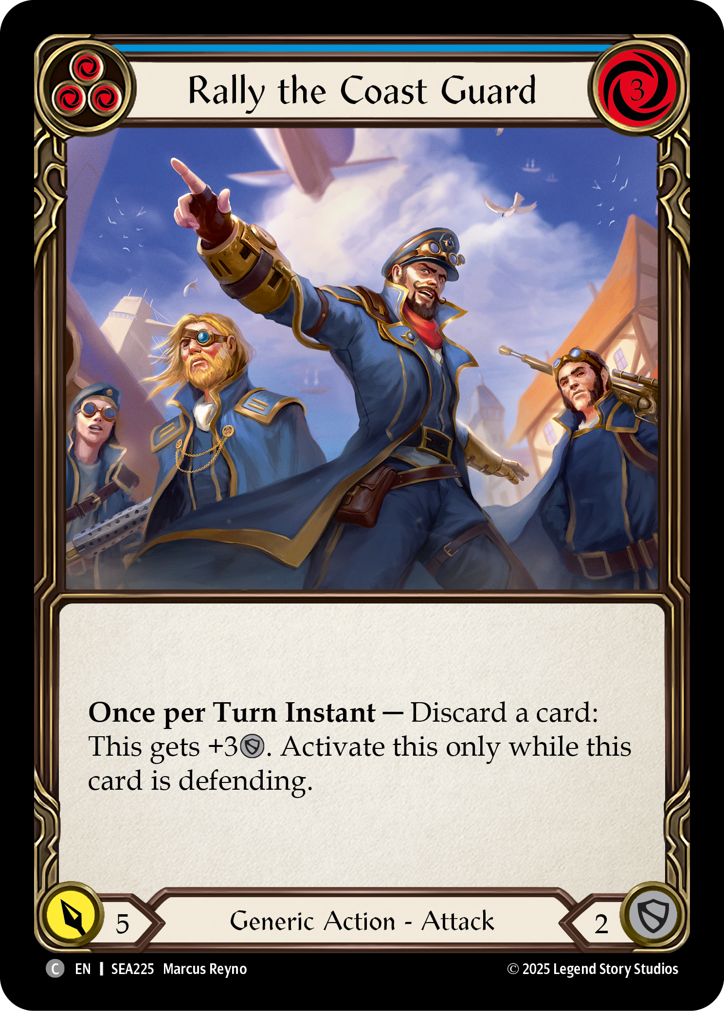 Rally the Coast Guard (Blue) - Flesh and Blood TCG - MoxLand