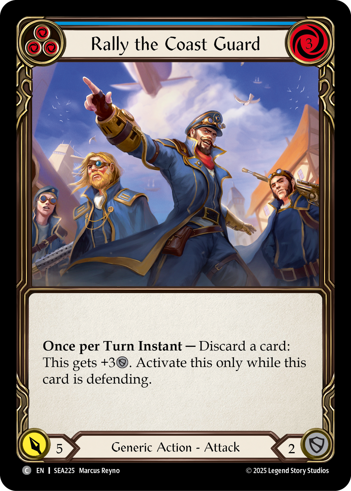 Rally the Coast Guard (Blue) - Flesh and Blood TCG - MoxLand