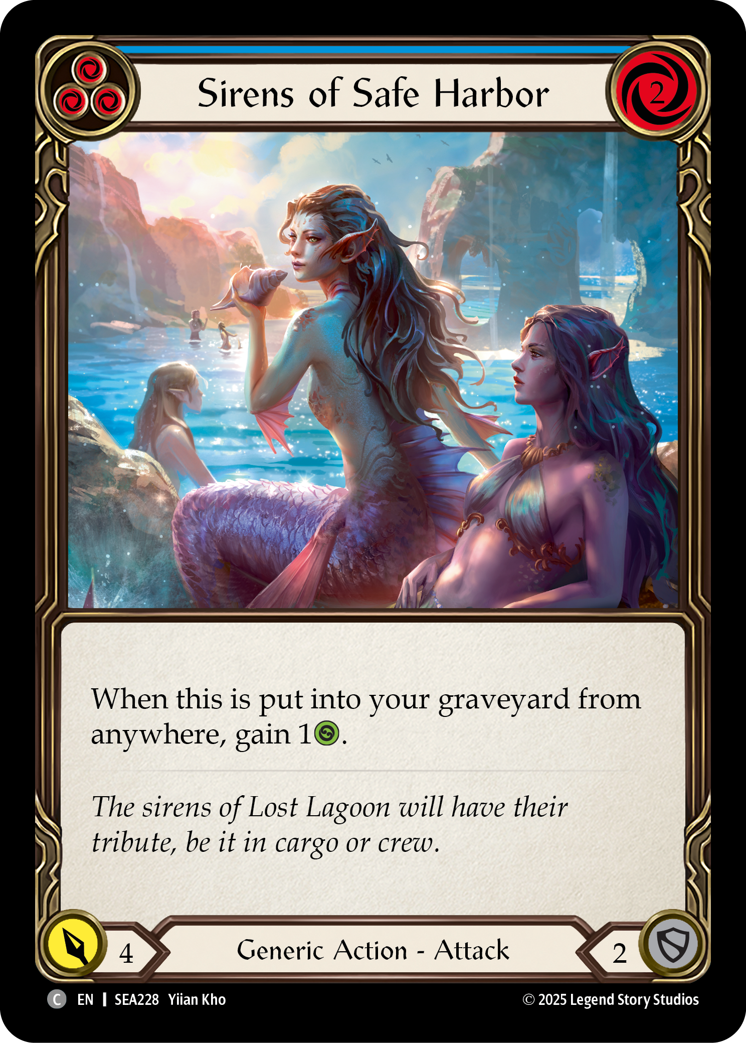 Sirens of Safe Harbor (Blue) - Flesh and Blood TCG - MoxLand