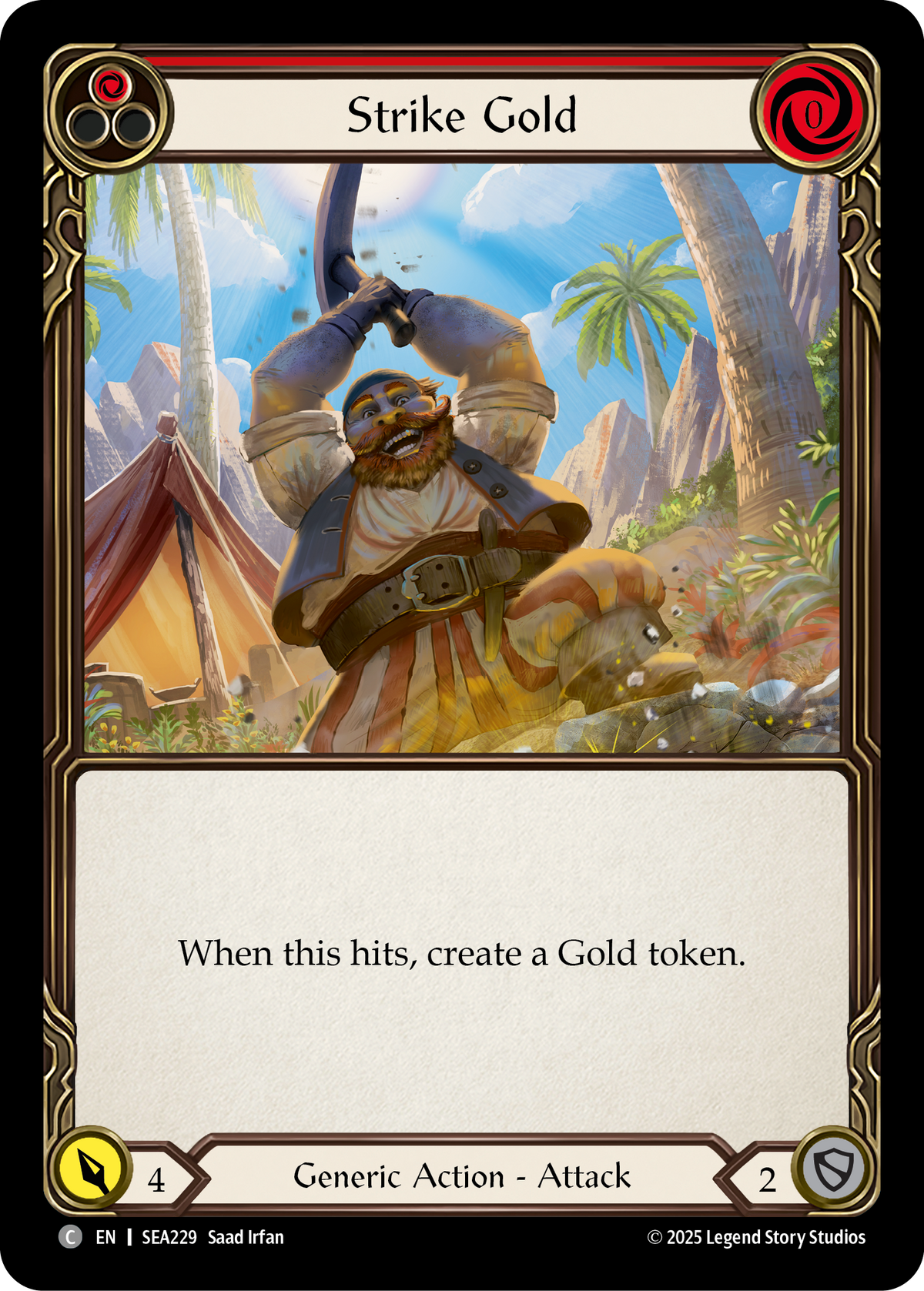 Strike Gold (Red) - Flesh and Blood TCG - MoxLand