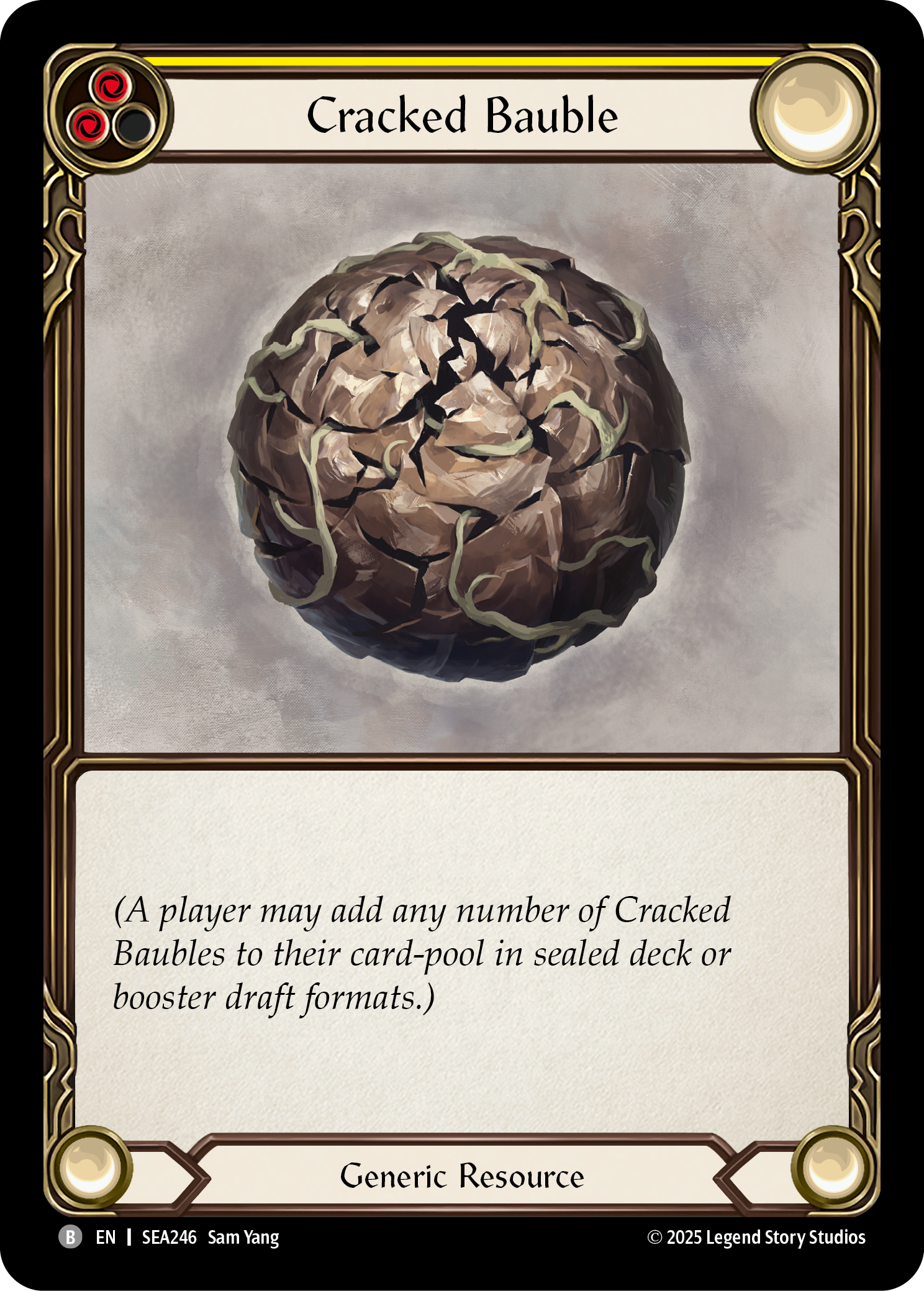 Cracked Bauble (Yellow) - Flesh and Blood TCG - MoxLand