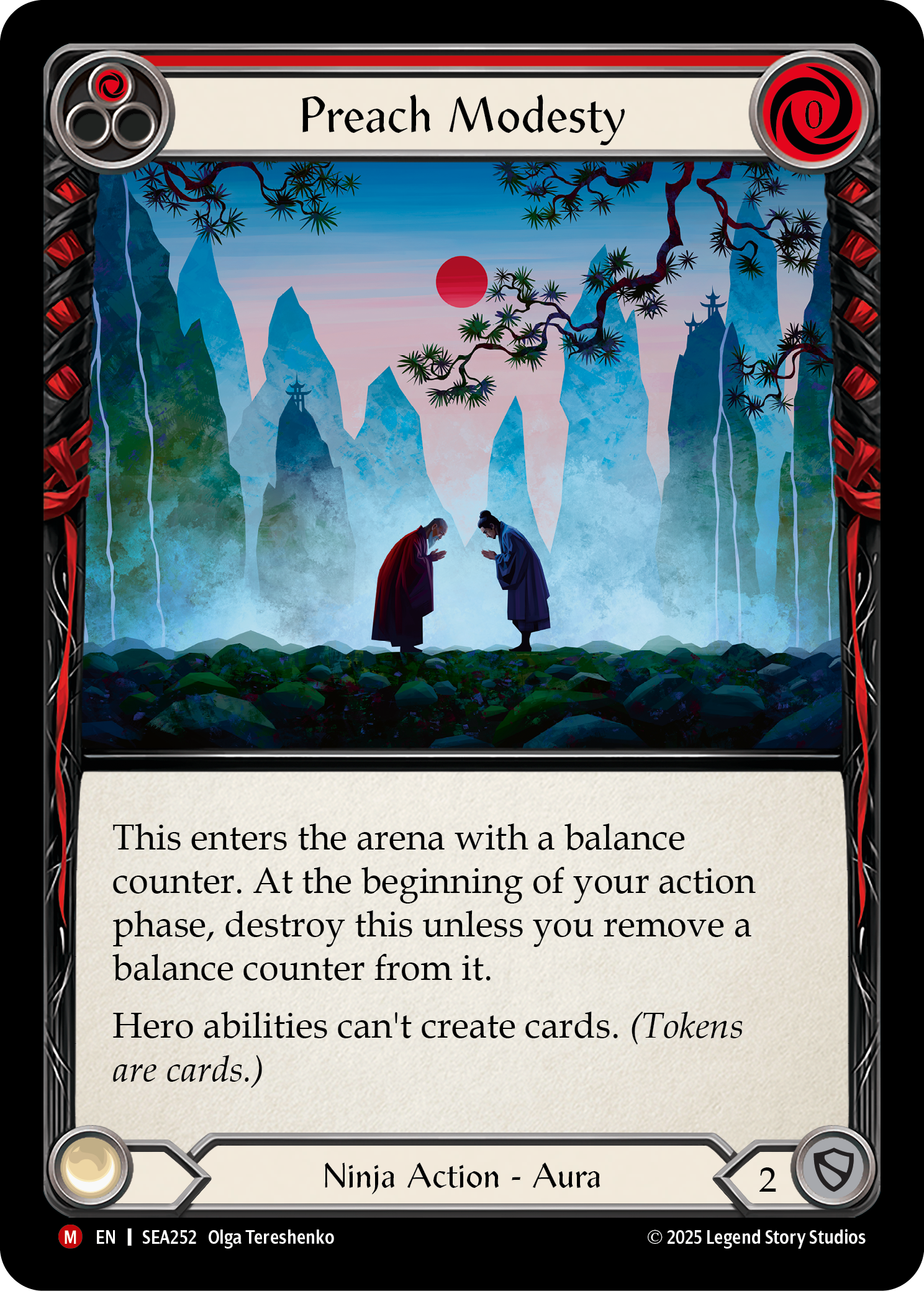 Preach Modesty (Red) - Flesh and Blood TCG - MoxLand
