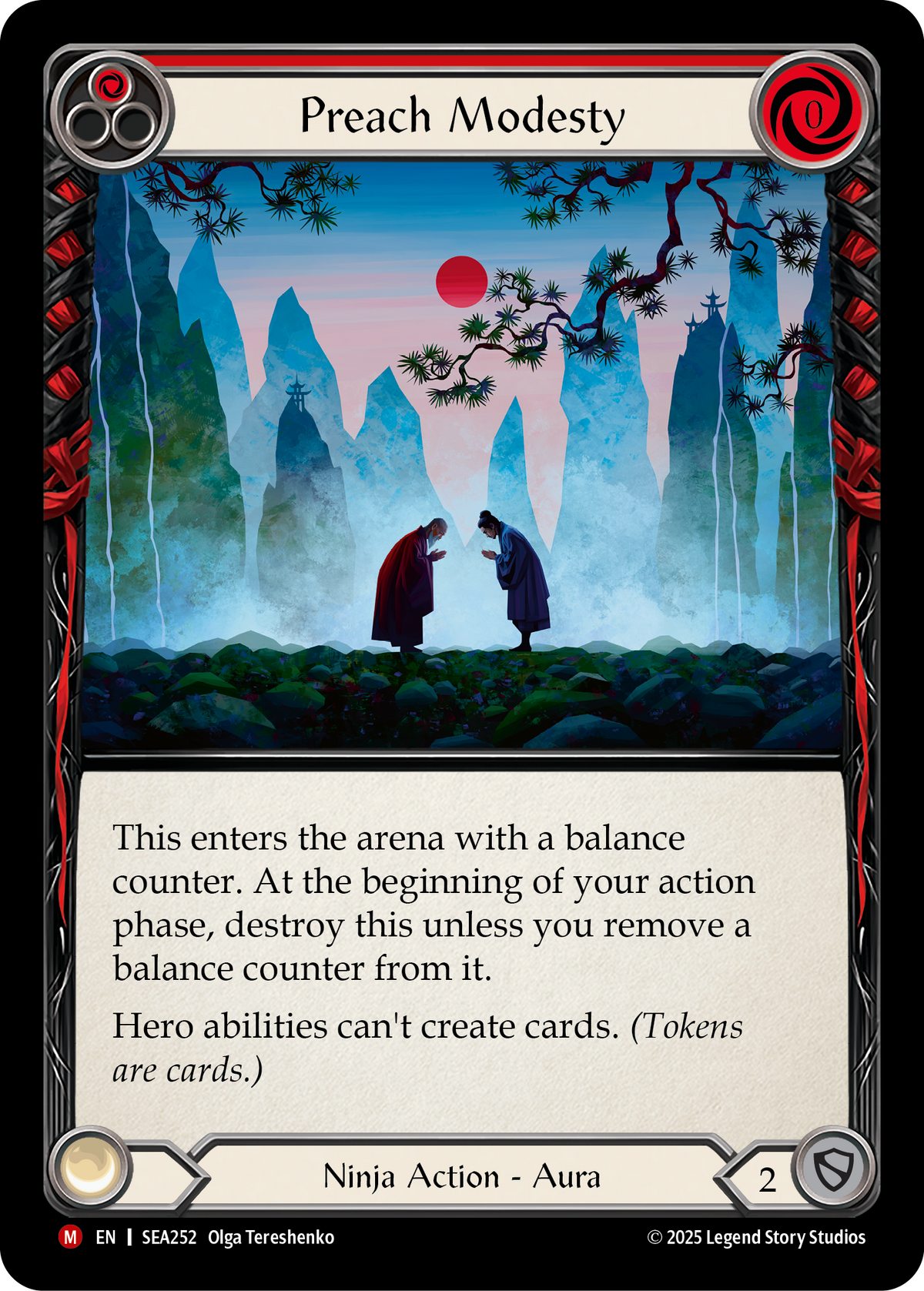 Preach Modesty (Red) - Flesh and Blood TCG - MoxLand
