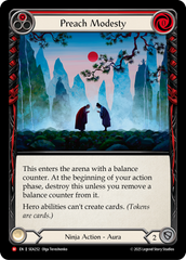 Preach Modesty (Red) - Flesh and Blood TCG - MoxLand