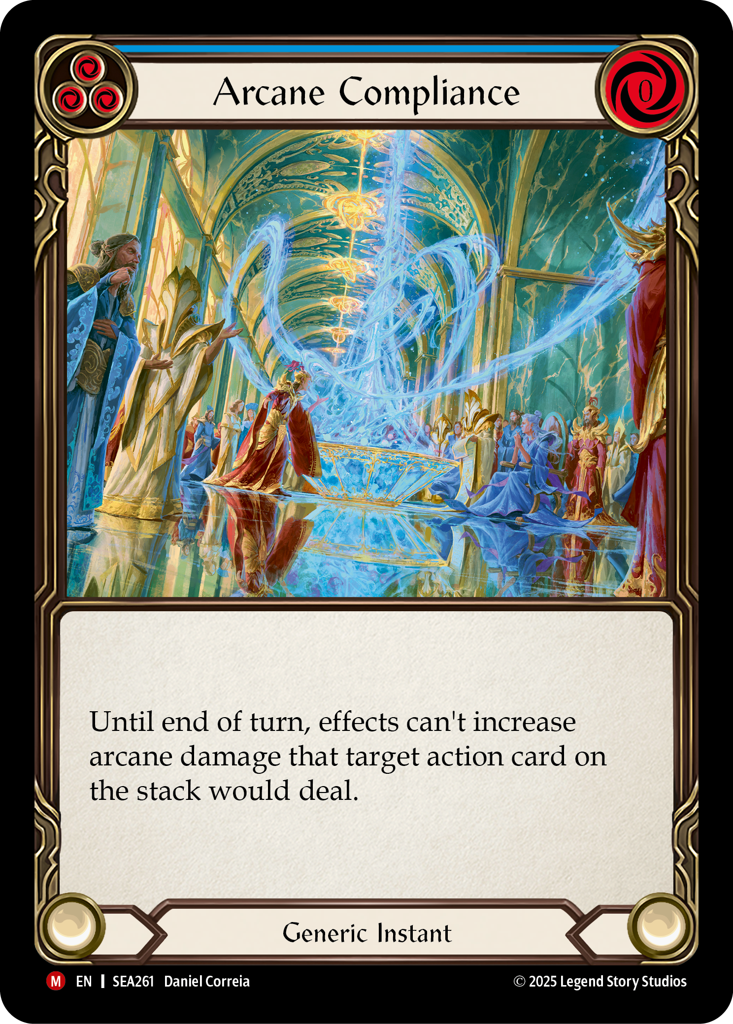 Arcane Compliance (Blue) - Flesh and Blood TCG - MoxLand