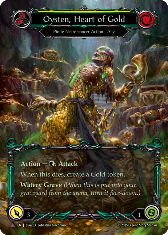 Oysten, Heart of Gold (Yellow) - Flesh and Blood TCG - MoxLand