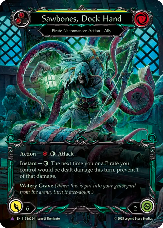 Sawbones, Dock Hand (Yellow) - Flesh and Blood TCG - MoxLand