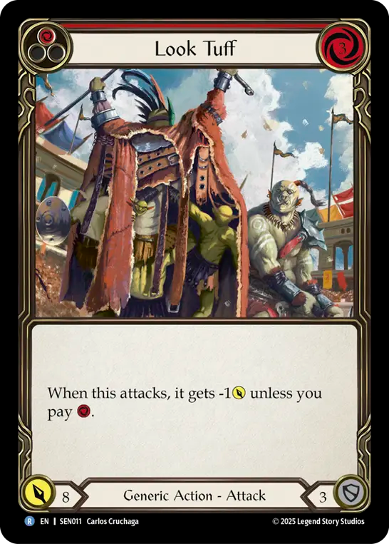 Look Tuff (Red) - Flesh and Blood TCG - MoxLand