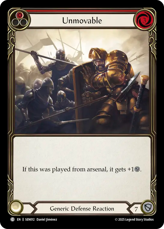 Unmovable (Red) - Flesh and Blood TCG - MoxLand