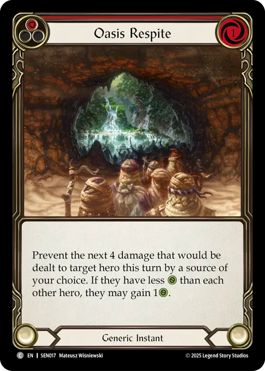 Oasis Respite (Red) - Flesh and Blood TCG - MoxLand