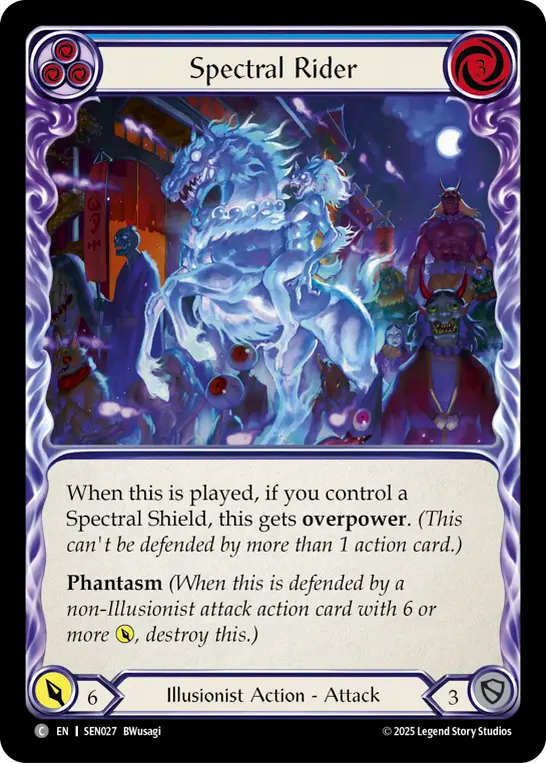 Spectral Rider (Blue) - Flesh and Blood TCG - MoxLand
