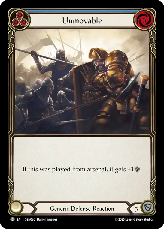 Unmovable (Blue) - Flesh and Blood TCG - MoxLand