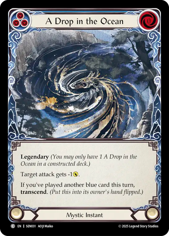 A Drop in the Ocean (Blue) // Inner Chi (Blue) - Flesh and Blood TCG - MoxLand