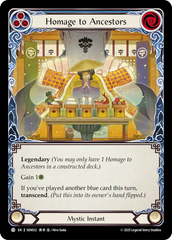 Homage to Ancestors (Blue) // Inner Chi (Blue) - Flesh and Blood TCG - MoxLand