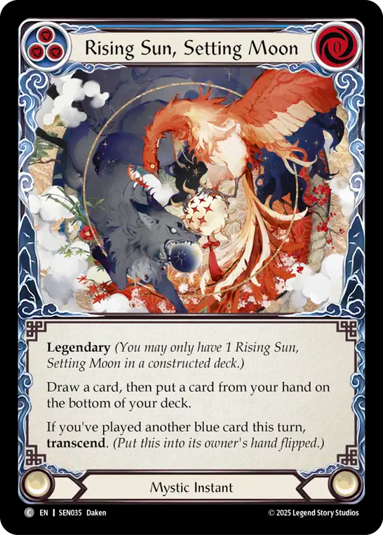 Rising Sun, Setting Moon (Blue) // Inner Chi (Blue) - Flesh and Blood TCG - MoxLand
