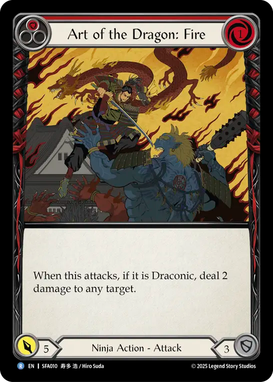 Art of the Dragon: Fire (Red) - Flesh and Blood TCG - MoxLand