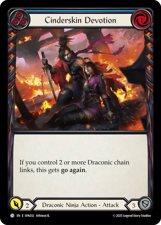 Cinderskin Devotion (Blue) - Flesh and Blood TCG - MoxLand