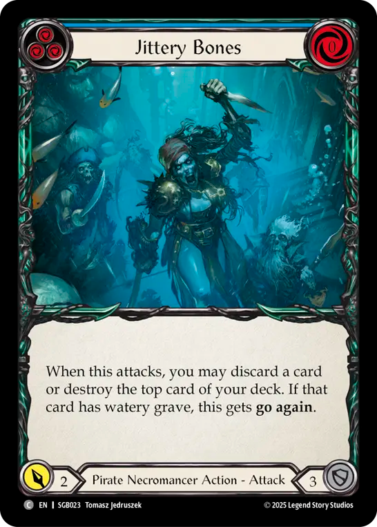 Jittery Bones (Blue) - Flesh and Blood TCG - MoxLand