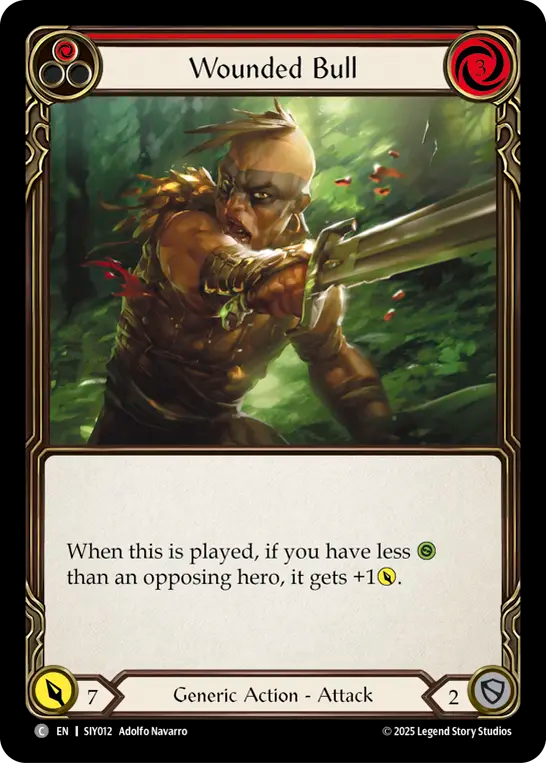 Wounded Bull (Red) - Flesh and Blood TCG - MoxLand