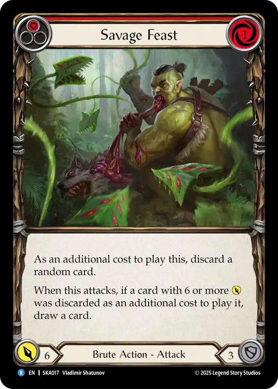 Savage Feast (Red) - Flesh and Blood TCG - MoxLand