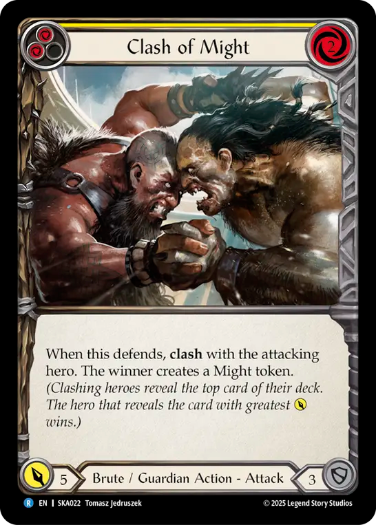 Clash of Might (Yellow) - Flesh and Blood TCG - MoxLand