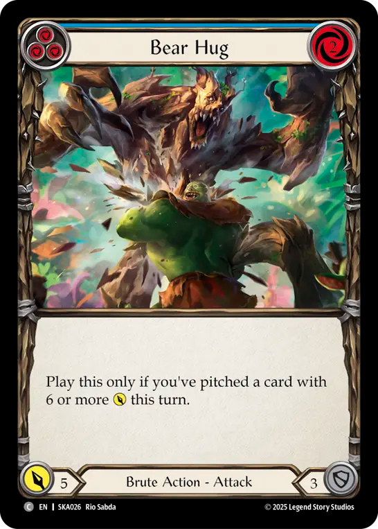 Bear Hug (Blue) - Flesh and Blood TCG - MoxLand