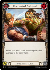 Unexpected Backhand (Blue) - Flesh and Blood TCG - MoxLand