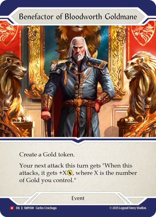 Benefactor of Bloodworth Goldmane - Flesh and Blood TCG - MoxLand