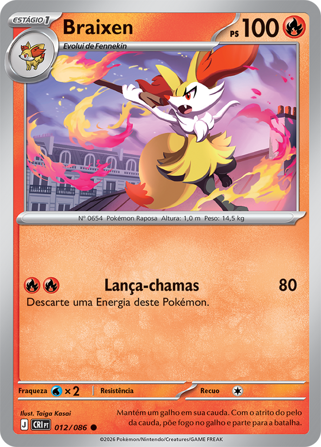 Braixen - Pokémon TCG - MoxLand