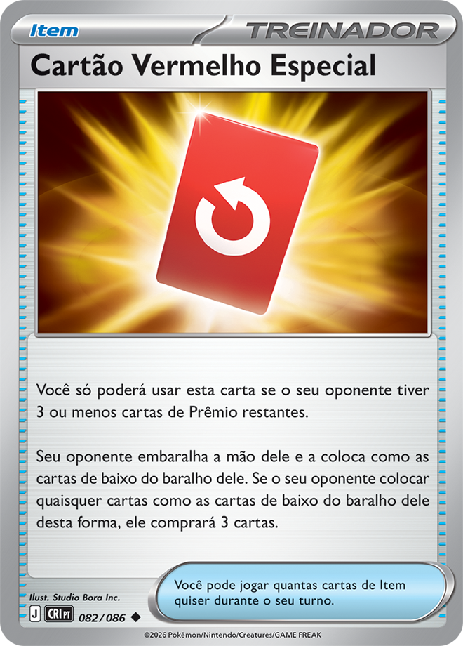 Cartão Vermelho Especial - Pokémon TCG - MoxLand