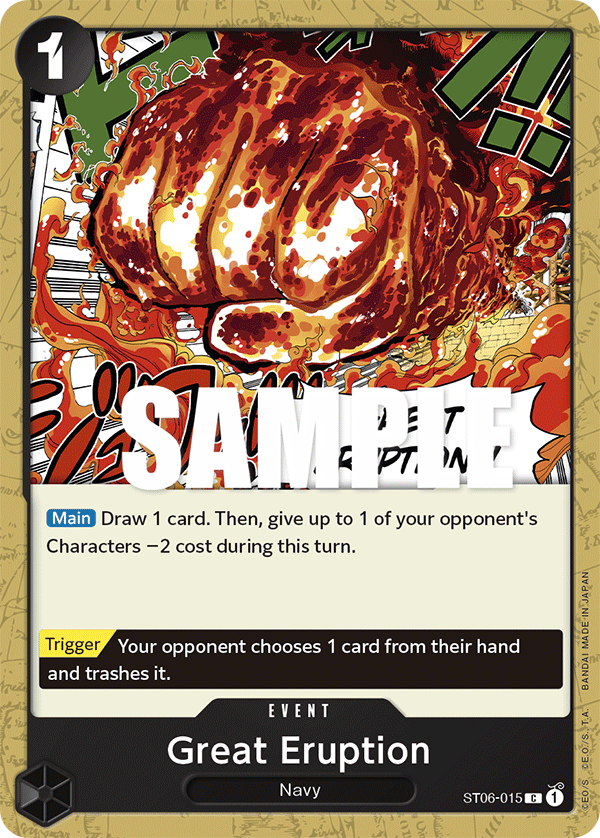 Great Eruption - One Piece Card Game - MoxLand