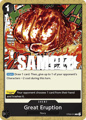 Great Eruption - One Piece Card Game - MoxLand