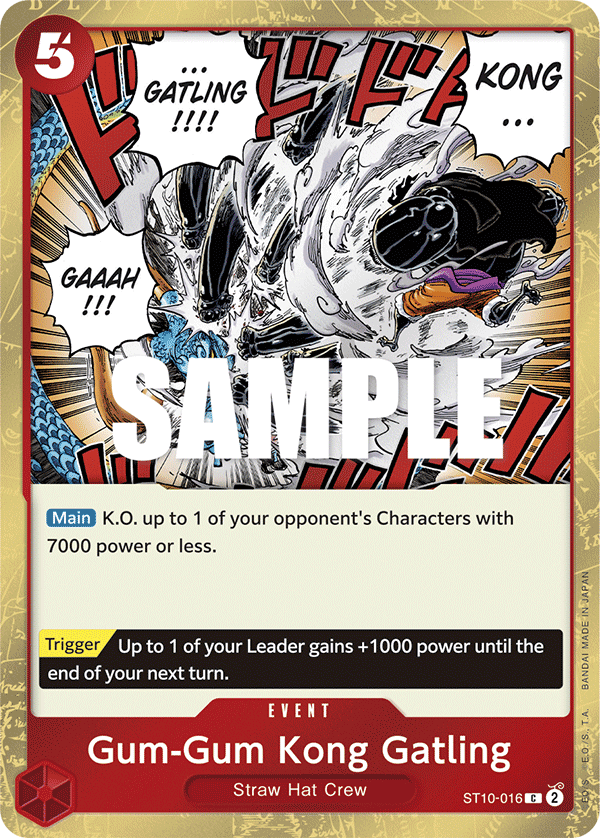 Gum-Gum Kong Gatling - One Piece Card Game - MoxLand