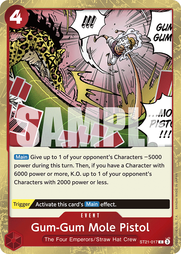 Gum-Gum Mole Pistol - One Piece Card Game - MoxLand