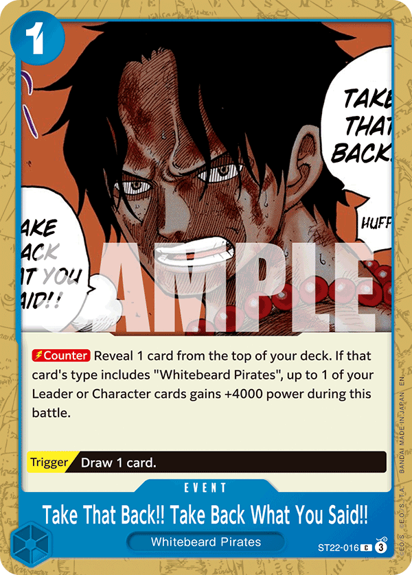 Take That Back!! Take Back What You Said!! - One Piece Card Game - MoxLand