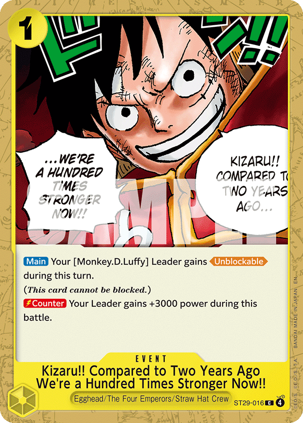 Kizaru!! Compared to Two Years Ago We're a Hundred Times Stronger Now!! - One Piece Card Game - MoxLand