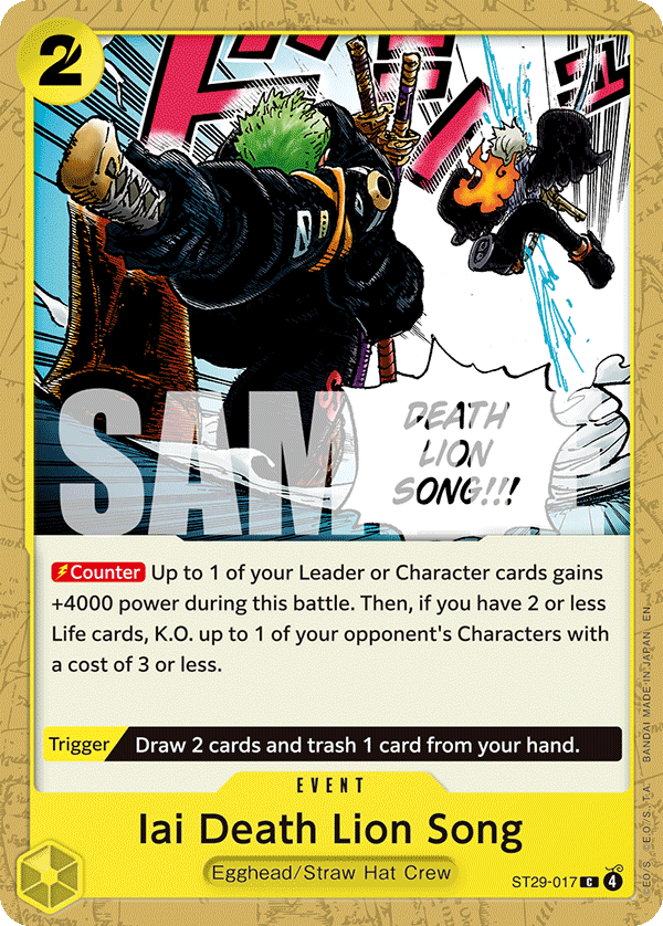 Iai Death Lion Song - One Piece Card Game - MoxLand