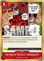 The Name of This Era Is "Whitebeard"!! - One Piece Card Game - MoxLand